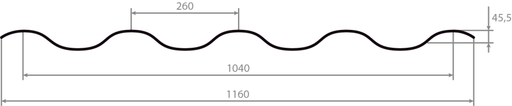 Металочерепиця Агат розміри Металочерепиця Агат розміри