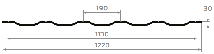МЕТАЛОЧЕРЕПИЦЯ ІЗУМРУД розміри МЕТАЛОЧЕРЕПИЦЯ ІЗУМРУД розміри