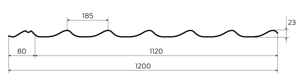 Металочерепиця Діамент розміри Металочерепиця Діамент розміри